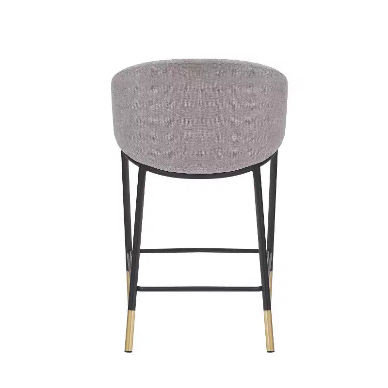 Christopher Knight Home Kalysta Tabourets de comptoir rembourrés en métal moderne avec accoudoirs incurvés (lot de 2)
