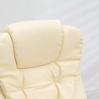Fauteuil de bureau massant, Fauteuil d'ordinateur inclinable et chauffant avec 6 points de vibration, accoudoir et télécommande
