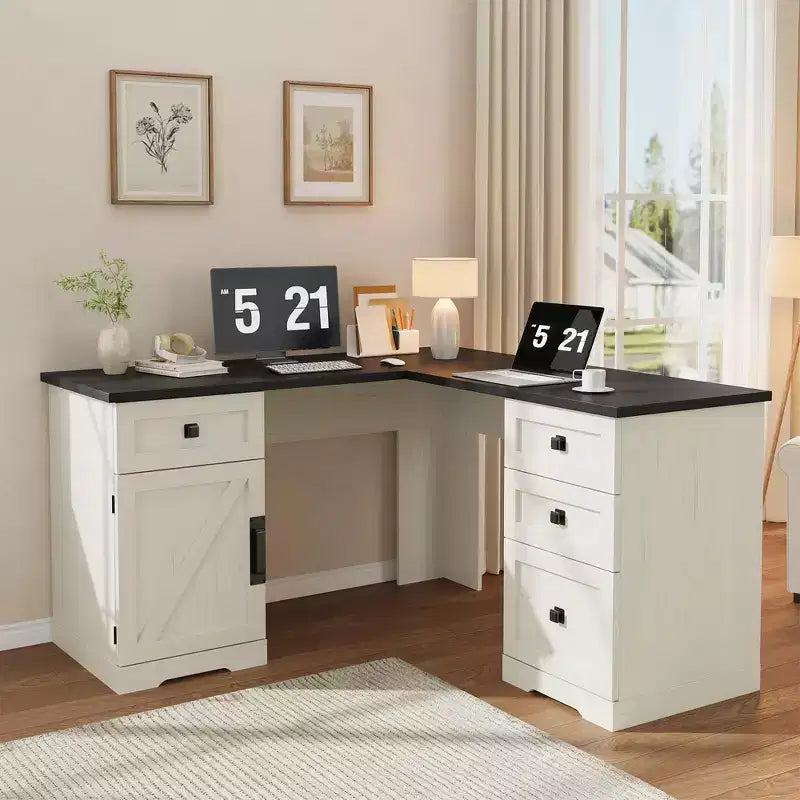 Tiroirs et classeurs de bureau de ferme et armoire de rangement,