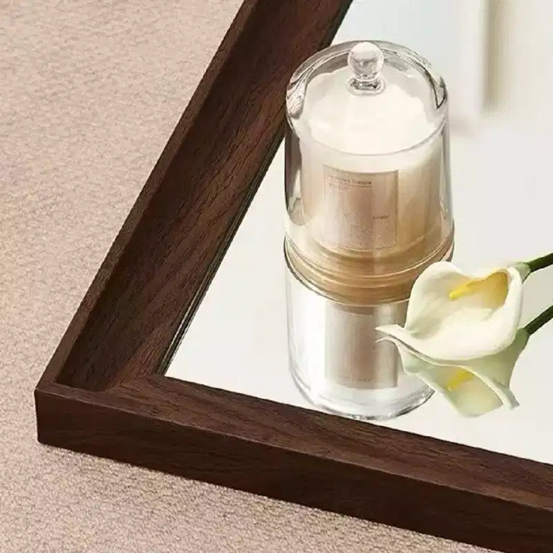 Miroir contemporain pleine longueur de 70 po – Cadre en bois minimaliste