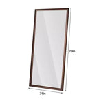 Miroir contemporain pleine longueur de 70 po – Cadre en bois minimaliste