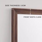 Miroir contemporain pleine longueur de 70 po – Cadre en bois minimaliste