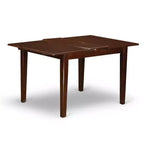 Ensemble de salle à manger HomeStock 3 pièces, dessus rectangulaire en bois massif, finition acajou avec rallonge papillon