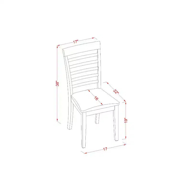 Ensemble de salle à manger table et chaises - Design Art Nouveau - Table de cuisine avec rallonge