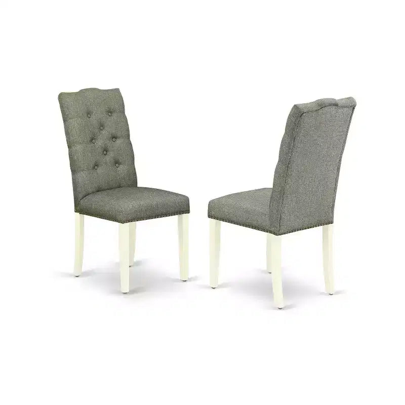Ensemble de salle à manger jacobéen 6 pièces en bois massif – Table de 183 cm, banc et 4 chaises, 5 places