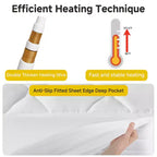 MAYEERTY Surmatelas Chauffant Extra Large Double Commande 12 Niveaux de Chaleur Arrêt Automatique 12 Heures