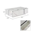 Table basse rectangulaire Bestier 47,2" avec plateau coulissant, 2 tiroirs et 2 rangements dissimulés pour salon