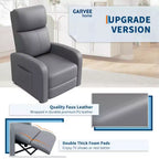 Fauteuil inclinable pour adultes, fauteuil de lecture rembourré avec poche latérale, canapé simple réglable, siège de cinéma maison pour salon