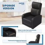 Fauteuil inclinable pour adultes, fauteuil de lecture rembourré avec poche latérale, canapé simple réglable, siège de cinéma maison pour salon