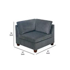 Coin de canapé d'angle en tissu rembourré de 37" – Élément de sectionnel