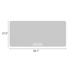 Miroir de courtoisie de salle de bain à LED de 28 x 60 pouces avec trois couleurs dimmables et fonction anti-buée à une touche