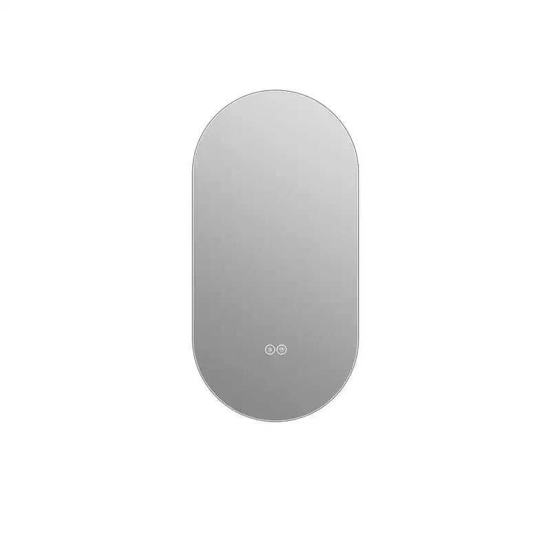 Miroir de courtoisie de salle de bain mural intelligent avec écran tactile LED, anti-buée, 48 x 30 pouces