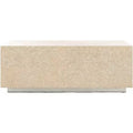 Scarlett Rectangular Prism Coffee - COF1803A - Natural/Silver - Safavieh