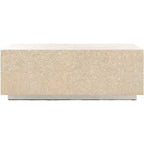 Scarlett Rectangular Prism Coffee - COF1803A - Natural/Silver - Safavieh