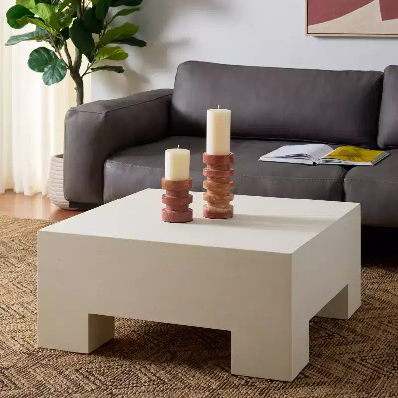 Table basse Aillard – Construction moderne en oxyde de magnésium