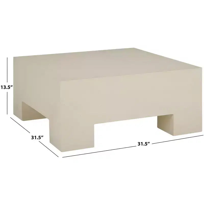 Table basse Aillard – Construction moderne en oxyde de magnésium
