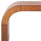 Table basse incurvée Liasonya – Bois et MDF, design moderne