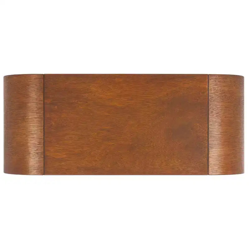 Table basse incurvée Liasonya – Bois et MDF, design moderne