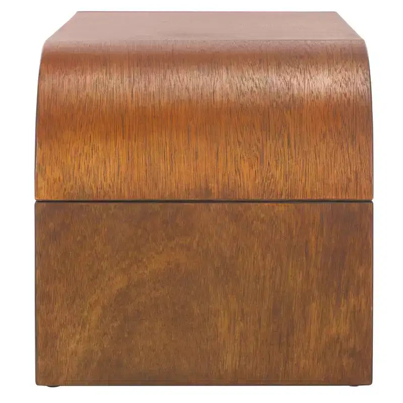 Table basse incurvée Liasonya – Bois et MDF, design moderne