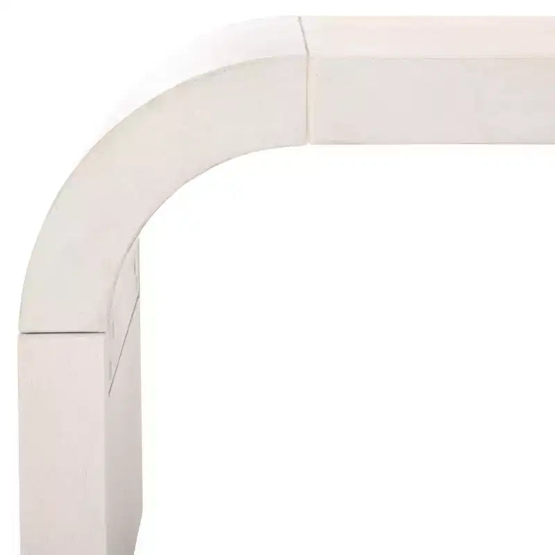 Table basse incurvée Liasonya – Bois et MDF, design moderne