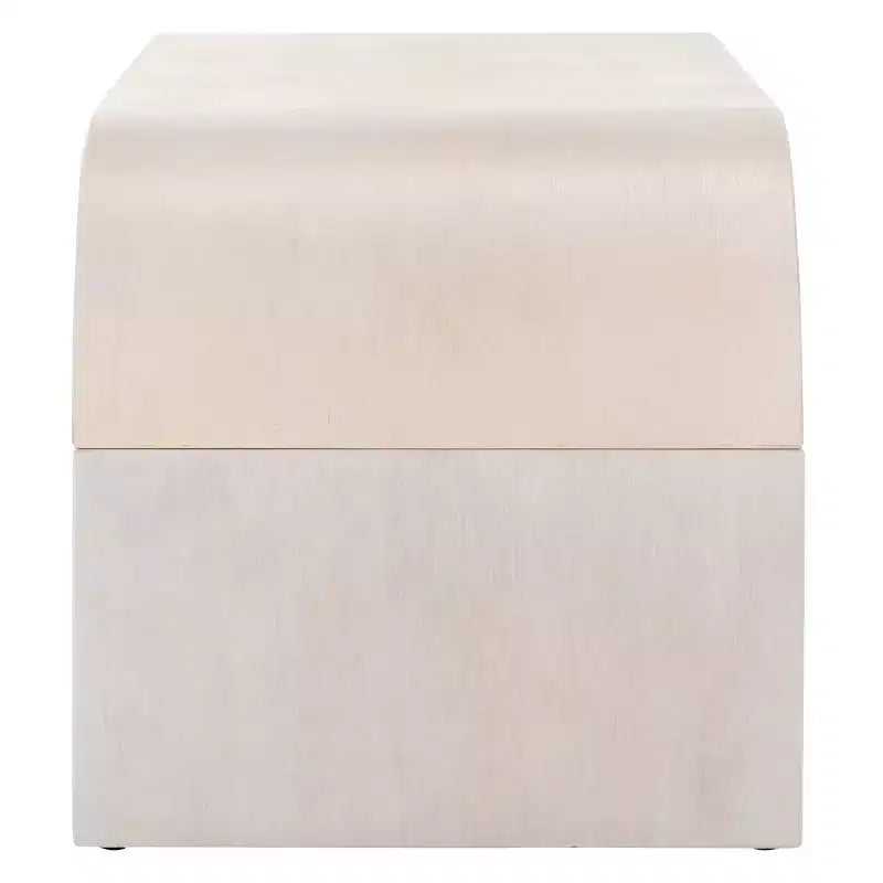 Table basse incurvée Liasonya – Bois et MDF, design moderne