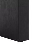 Table basse incurvée Liasonya – Bois et MDF, design moderne