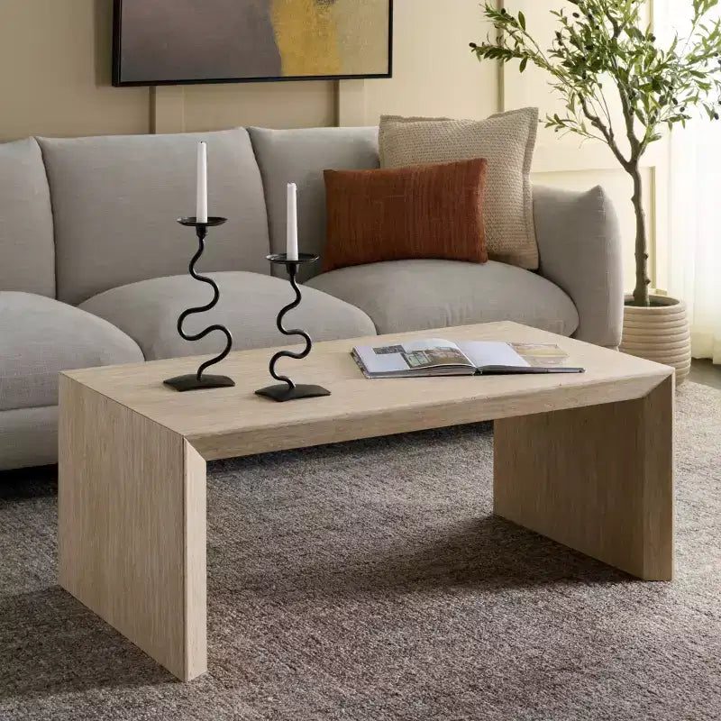 Table basse Woodrow – Construction robuste en MDF avec un style moderne