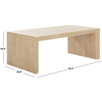 Table basse Woodrow – Construction robuste en MDF avec un style moderne