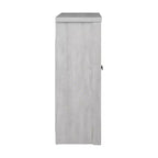 Meuble de salle de bain autoportant Galano avec portes miroir en chêne gris poussière 25 L 11,7 P 32 H