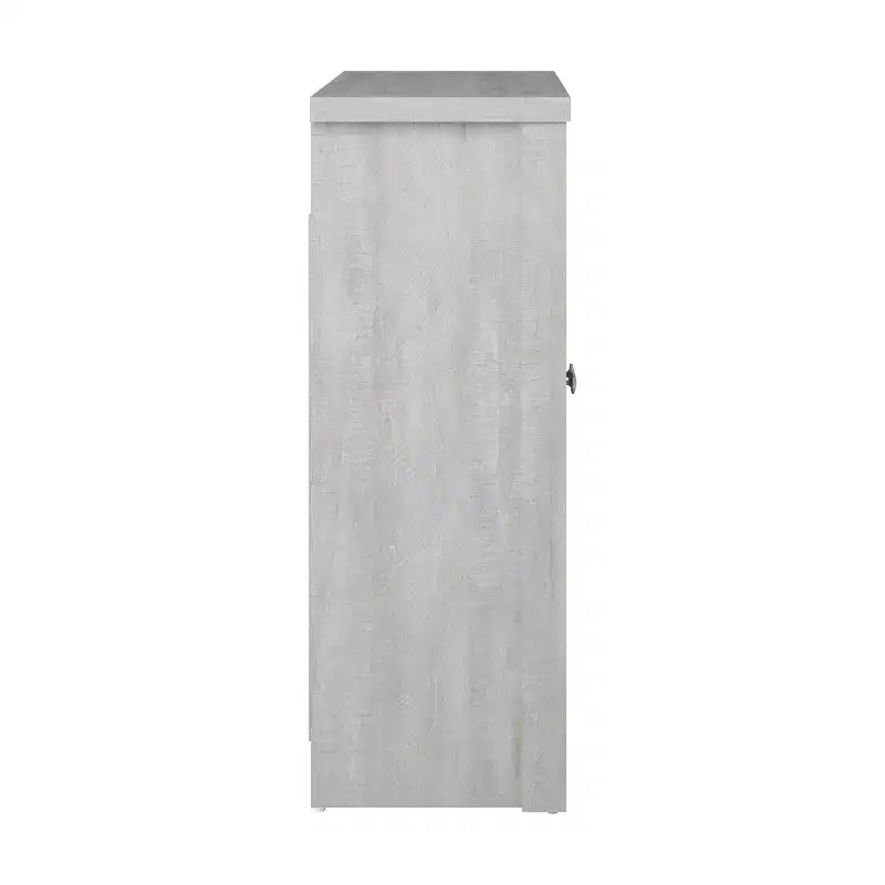 Meuble de salle de bain autoportant Galano avec portes miroir en chêne gris poussière 25 L 11,7 P 32 H