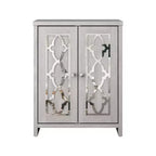 Meuble de salle de bain autoportant Galano avec portes miroir en chêne gris poussière 25 L 11,7 P 32 H