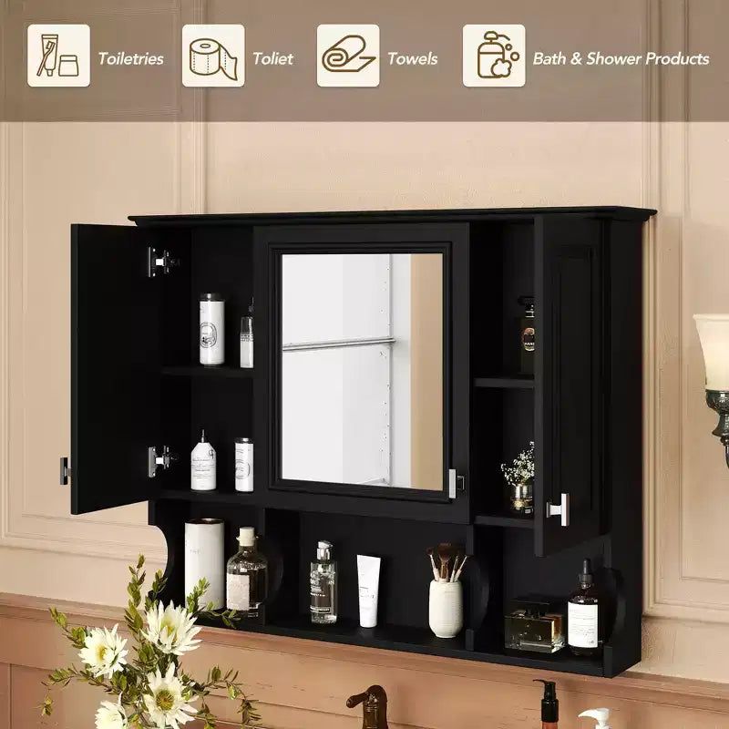 Armoire de toilette murale de 28,7" avec miroir