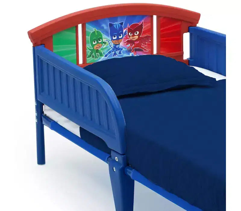 Lit pour tout-petit Pyjamasques – Meuble de chambre d'enfant avec autocollants de personnages