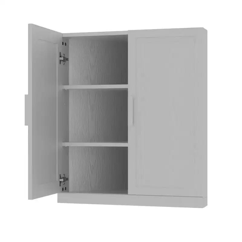 Armoire de rangement d'angle à 2 portes – Design compact