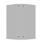 Armoire de rangement d'angle à 2 portes – Design compact