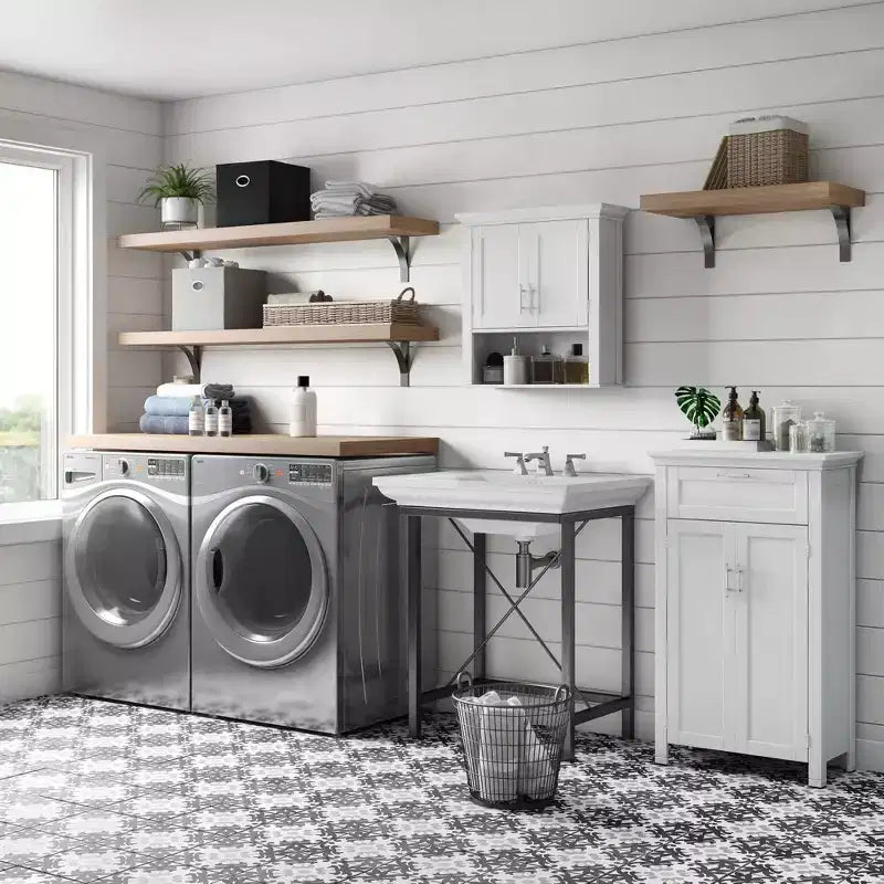 Meuble de rangement de salle de bain mural à deux portes – Armoire à pharmacie