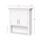 Meuble de rangement de salle de bain mural à deux portes – Armoire à pharmacie