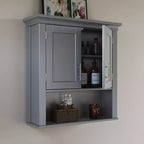 Meuble de rangement de salle de bain mural à deux portes – Armoire à pharmacie