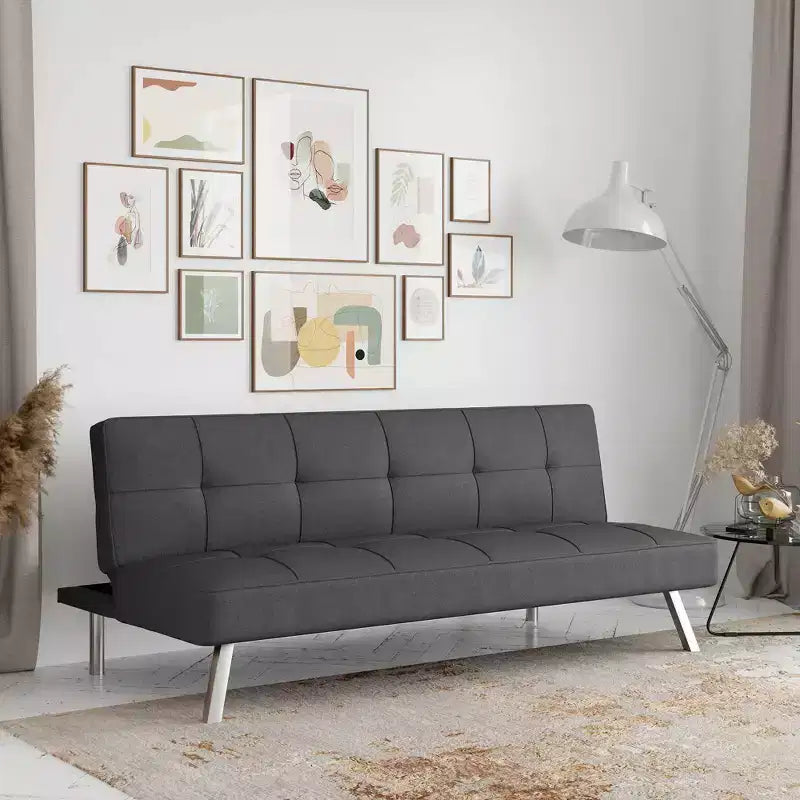 Canapé-lit futon convertible – Chaise longue et couchage multifonctionnels