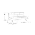 Canapé-lit futon convertible – Chaise longue et couchage multifonctionnels