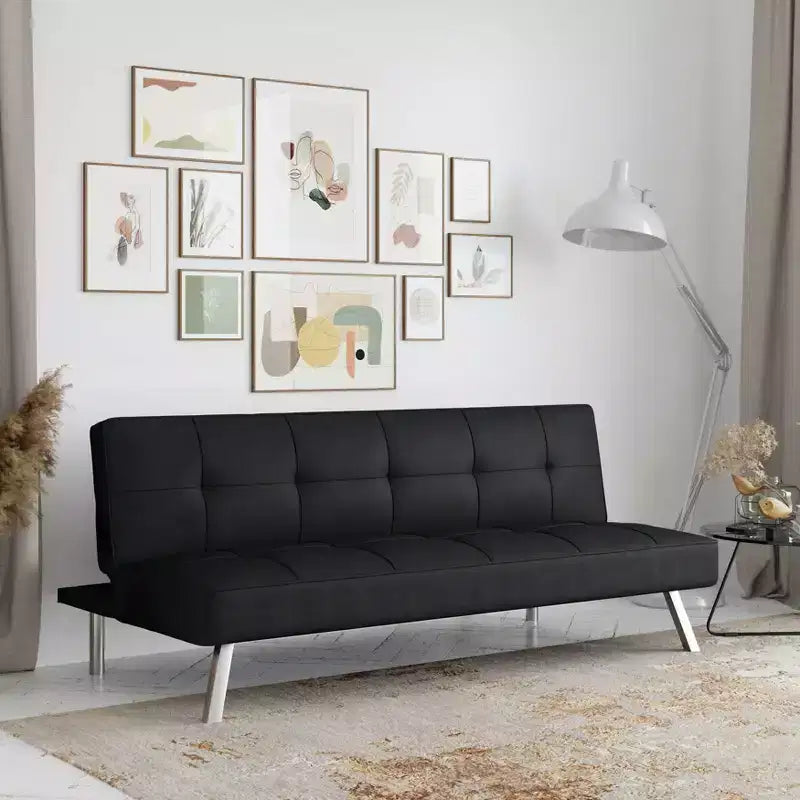 Canapé-lit futon convertible – Chaise longue et couchage multifonctionnels