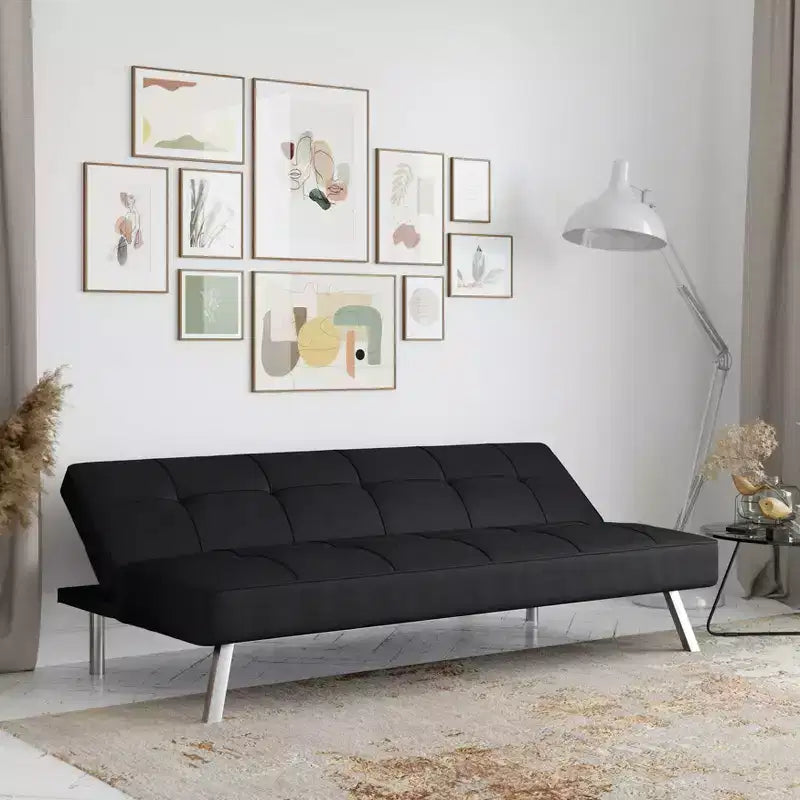 Canapé-lit futon convertible – Chaise longue et couchage multifonctionnels