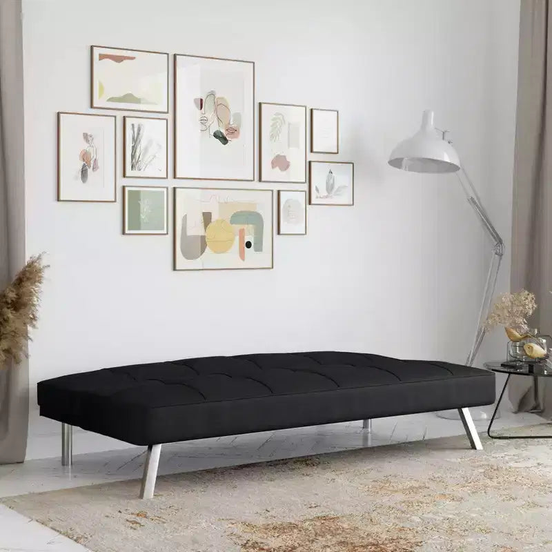 Canapé-lit futon convertible – Chaise longue et couchage multifonctionnels