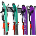 RaxGo Ski Storage Rack, Wall Mounted Ski Rack Holds 4 Pairs of Skis & Skiing Poles or Snowboards