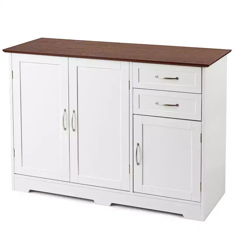 Costway Buffet, Armoire de Rangement de Cuisine avec 2 Tiroirs et 3 Portes