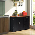Costway Buffet, Armoire de Rangement de Cuisine avec 2 Tiroirs et 3 Portes